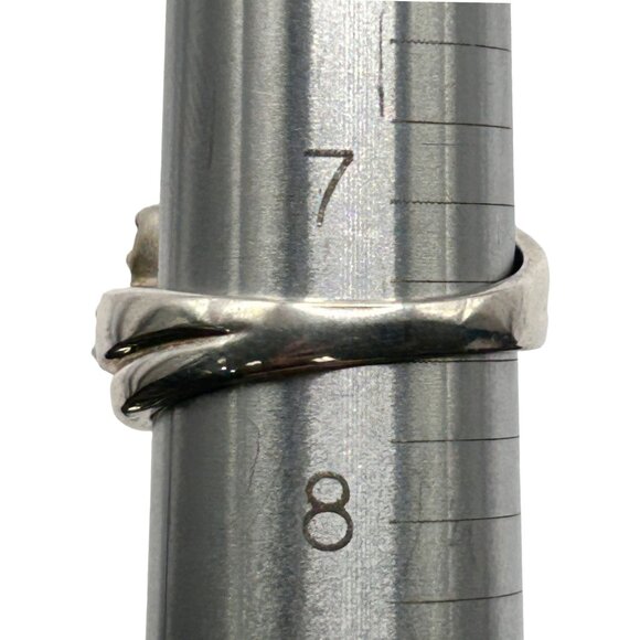 925 Sterling Silver Light Green Peridot Gemstone Ring - Size 7.5 - Picture 8 of 8